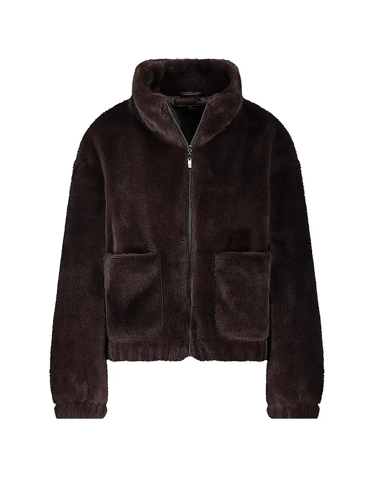 MONARI | Jacke in Felloptik | Marrone