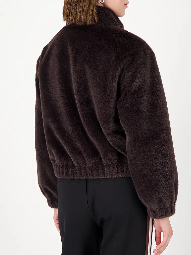 MONARI | Jacke in Felloptik | Marrone