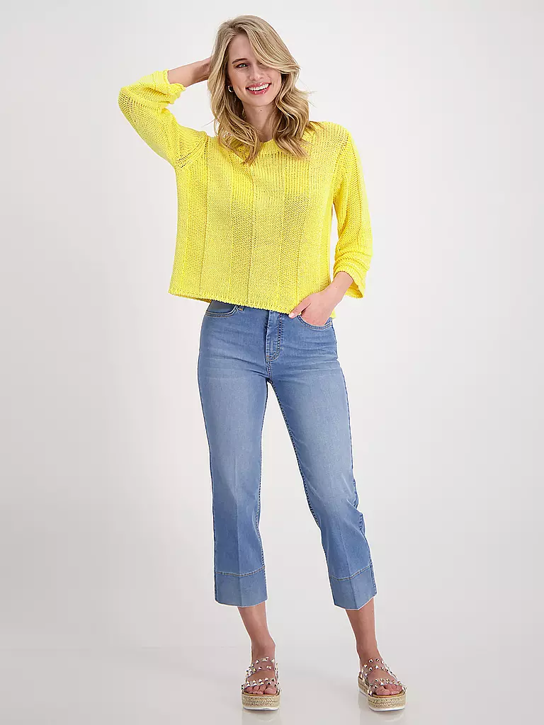 MONARI | Jeans Flared Fit 3/4  | Blu