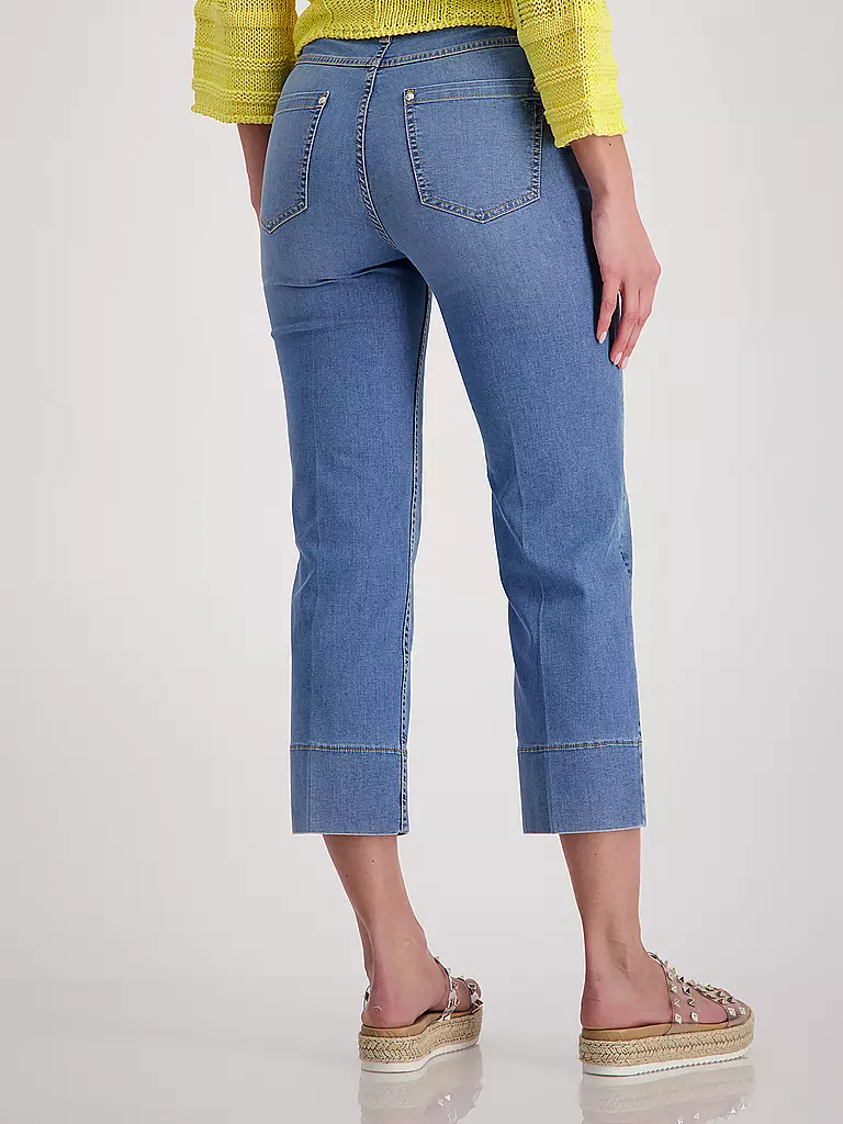 MONARI | Jeans Flared Fit 3/4  | Blu