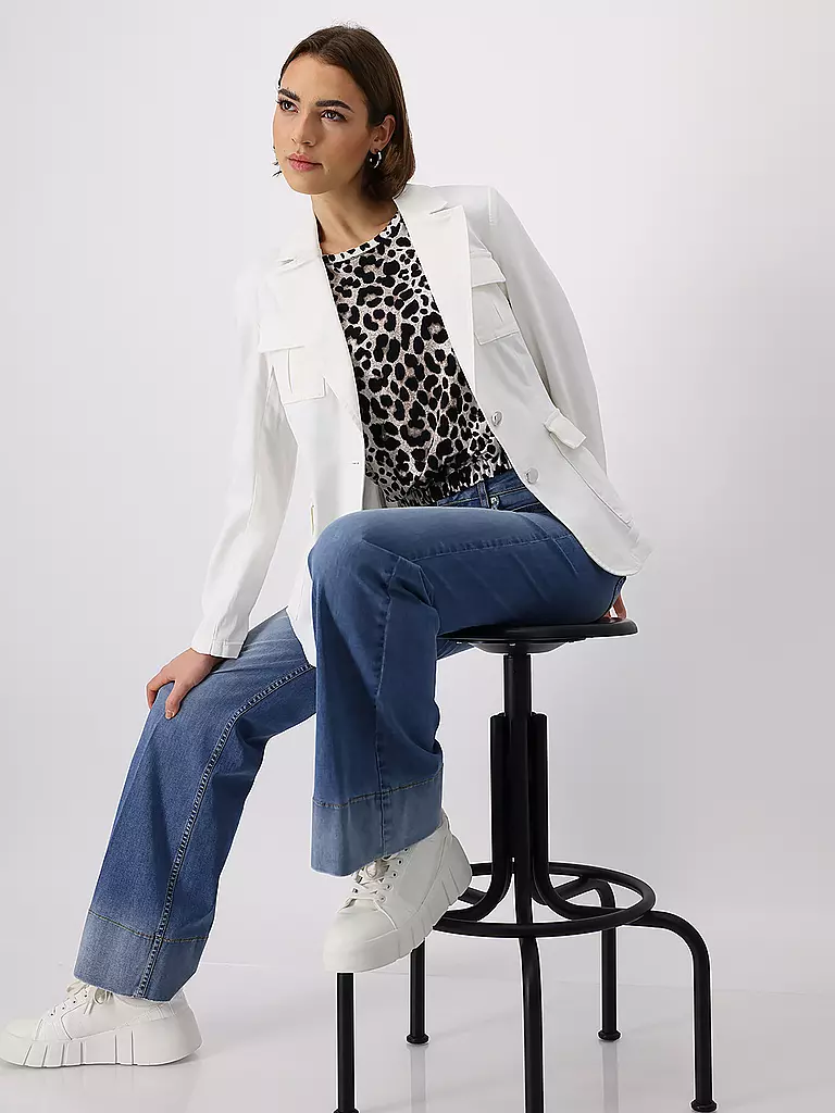 MONARI | Jerseyblazer  | Crema