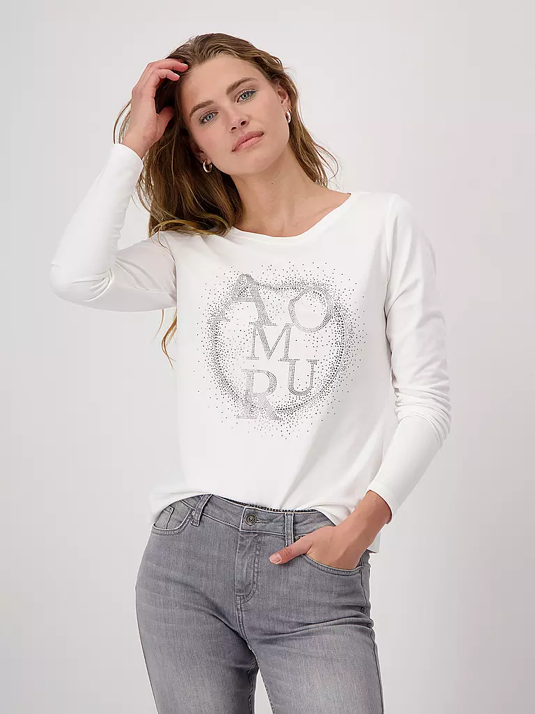 MONARI | Langarmshirt  | Crema