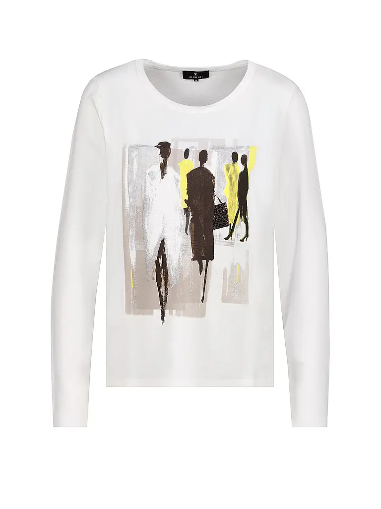 MONARI | Maglietta a maniche lunghe | Bianco
