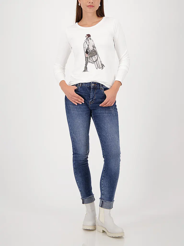 MONARI | Maglietta a maniche lunghe | Crema