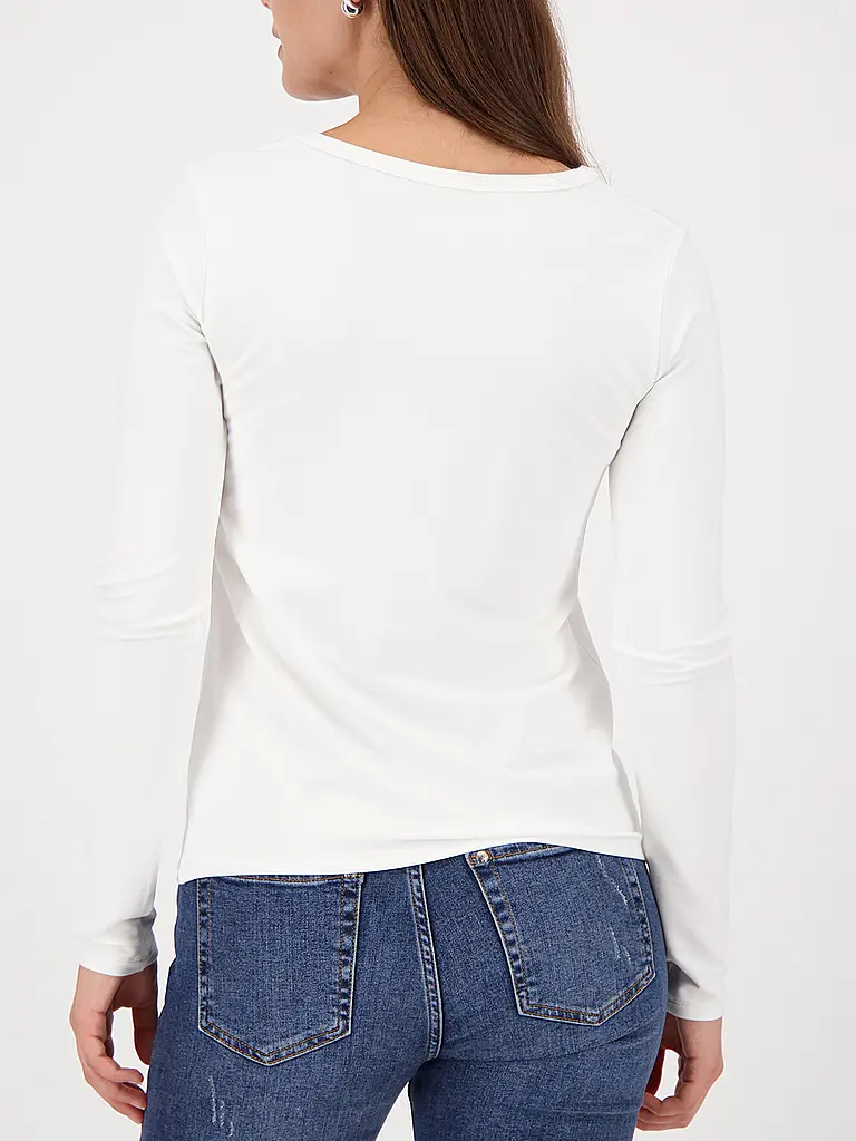 MONARI | Maglietta a maniche lunghe | Crema