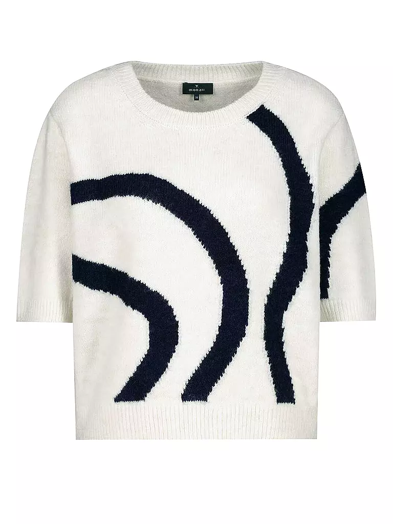 MONARI | Nome del prodotto: Pullover
Marca: MONARI
Colore: crema
Categorie: Moda,Donna
Tag: Taglie forti

Lunghezza manica: Maniche a 3/4
Scollatura: Girocollo
Materiale: Viscosa, misto
Motivo: Stampa
Vestibilità (capispalla): Regular
Stile: Glamour | Crema