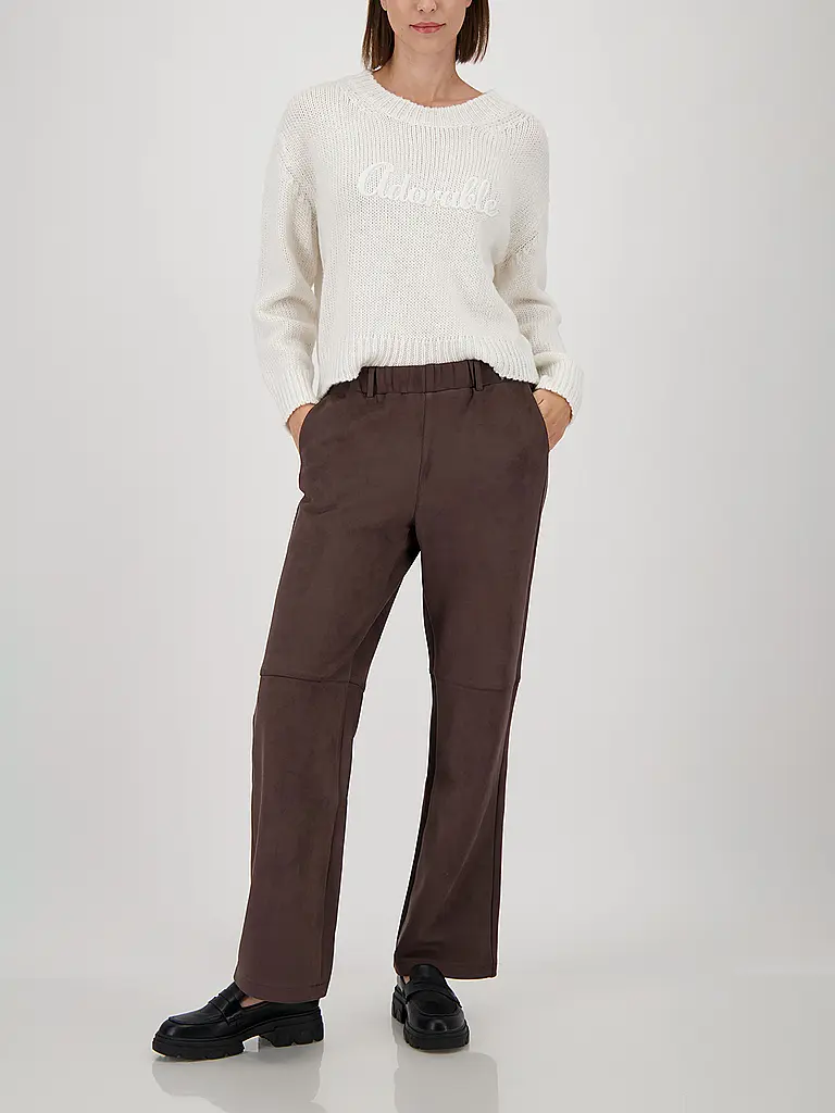MONARI | Nome prodotto: Pantaloni business
Marca: MONARI
Colore: marrone
Categorie: Moda,Donna

Materiale: Poliestere / Poliammide,Elasticizzato | Marrone