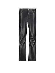 MONARI | Pantaloni effetto pelle | Nero