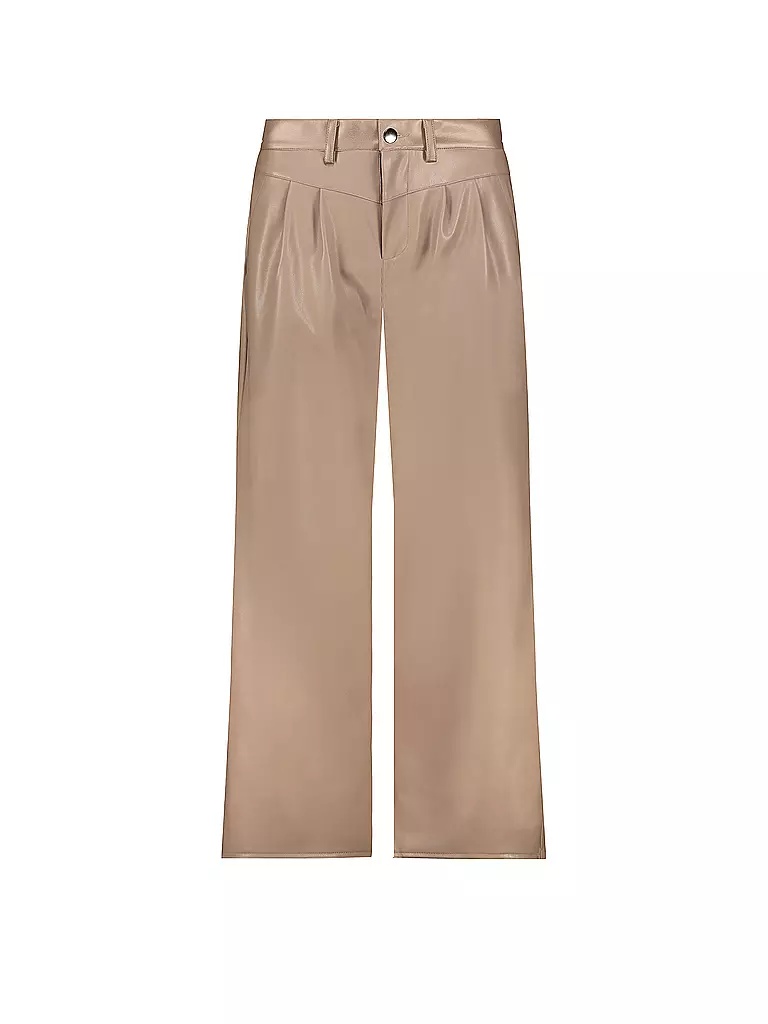 MONARI | Pantaloni effetto pelle | Cammello