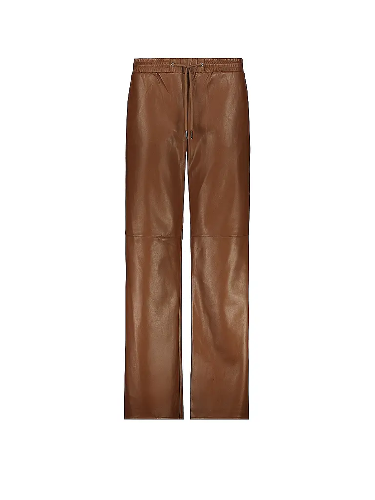 MONARI | Pantaloni effetto pelle | Marrone chiaro