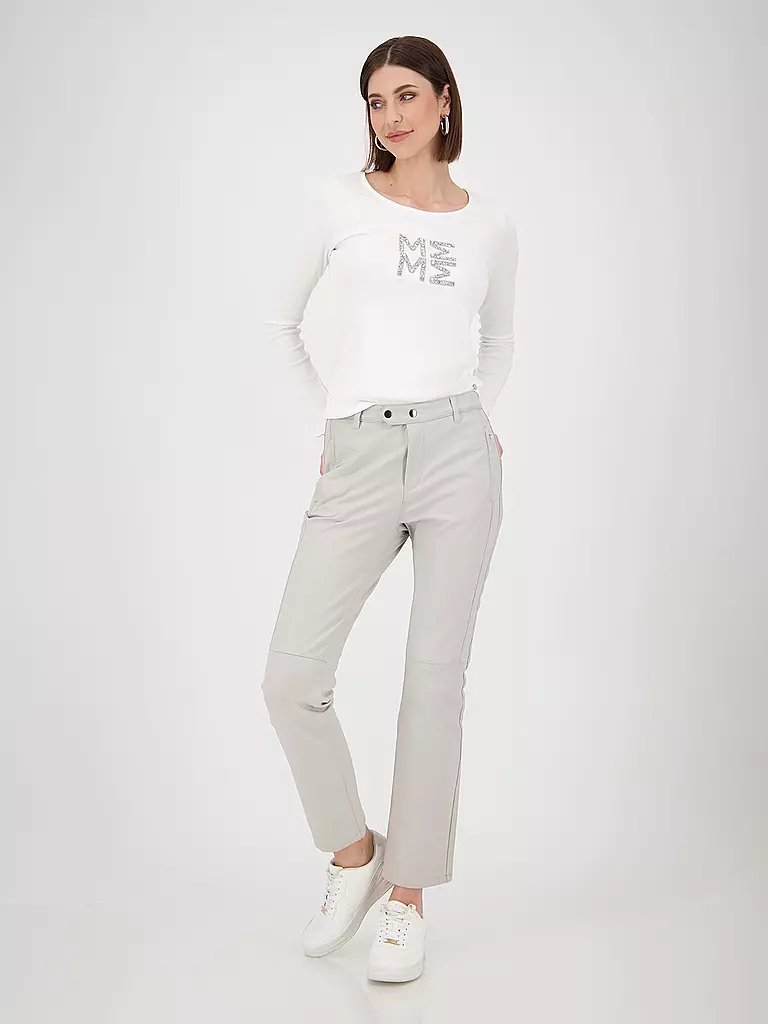 MONARI | Pantaloni effetto pelle | Beige