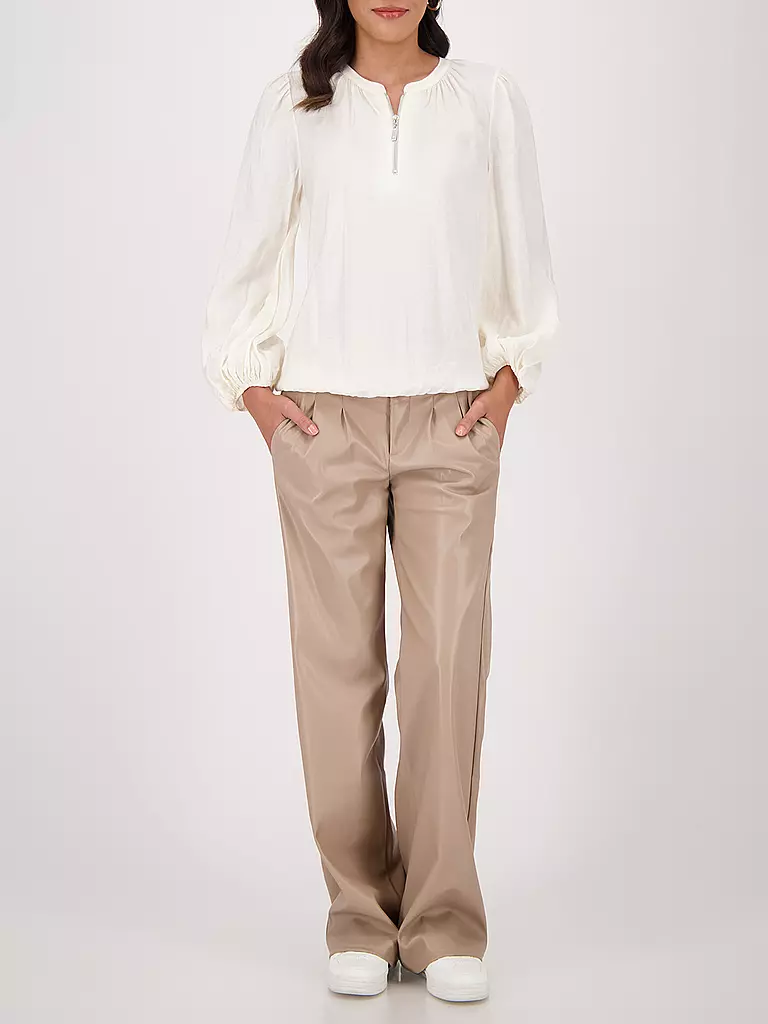 MONARI | Pantaloni effetto pelle | Cammello