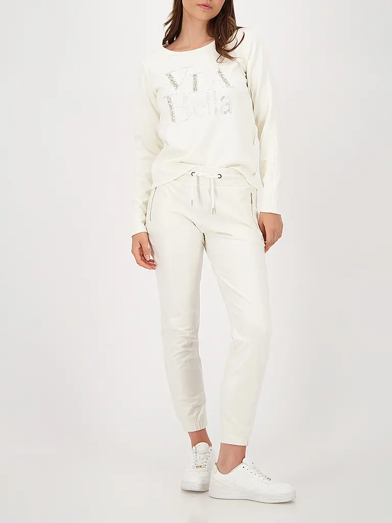 MONARI | Pantaloni effetto pelle | Beige