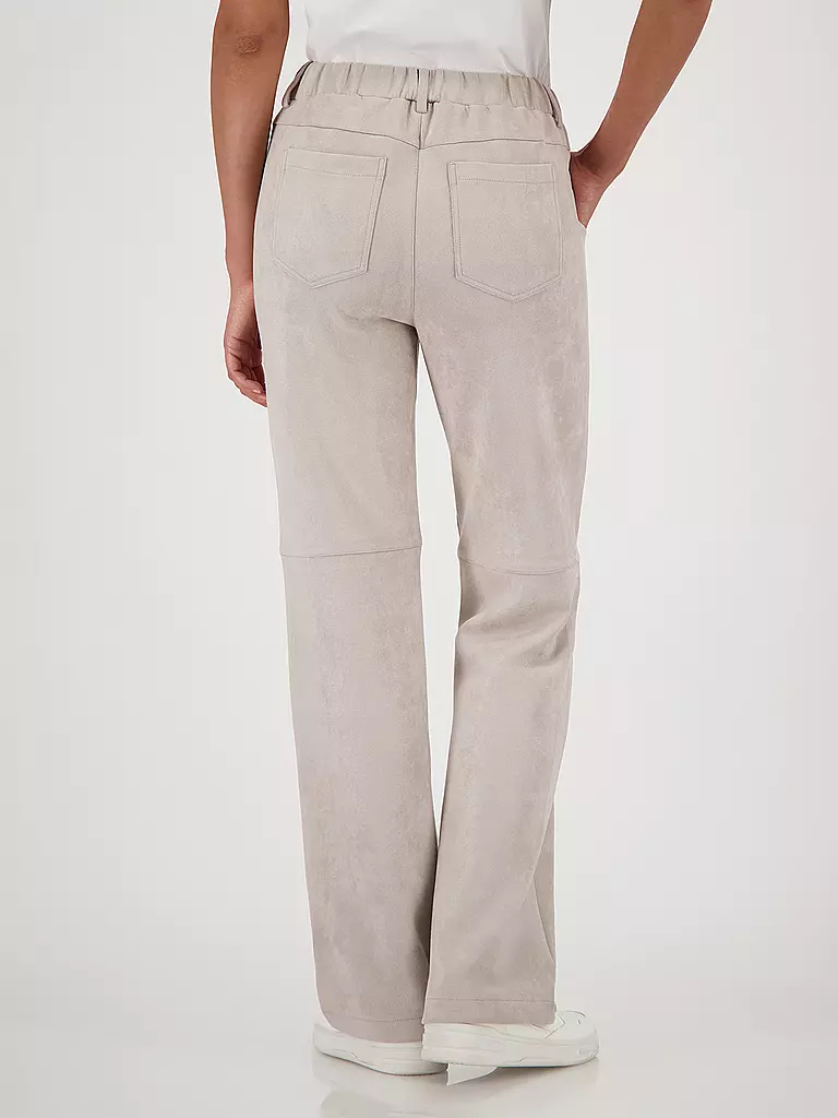 MONARI | Pantaloni effetto pelle | Beige