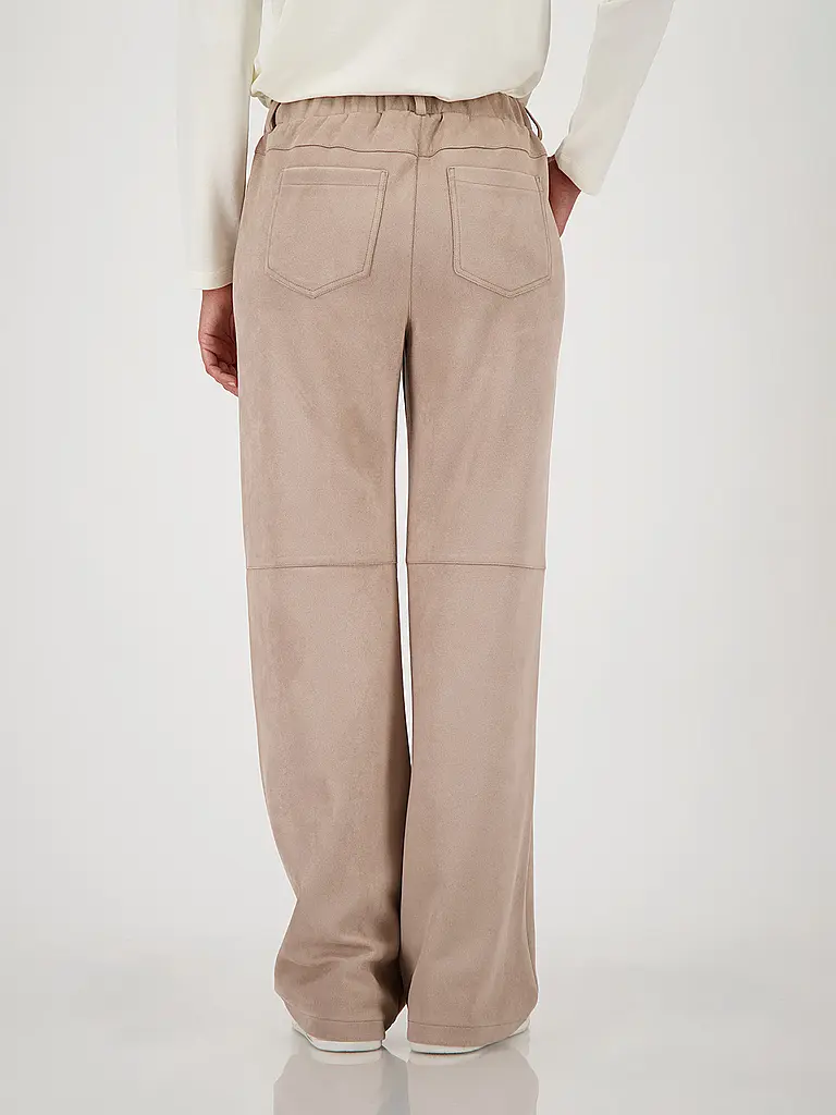 MONARI | Pantaloni effetto pelle | Cammello