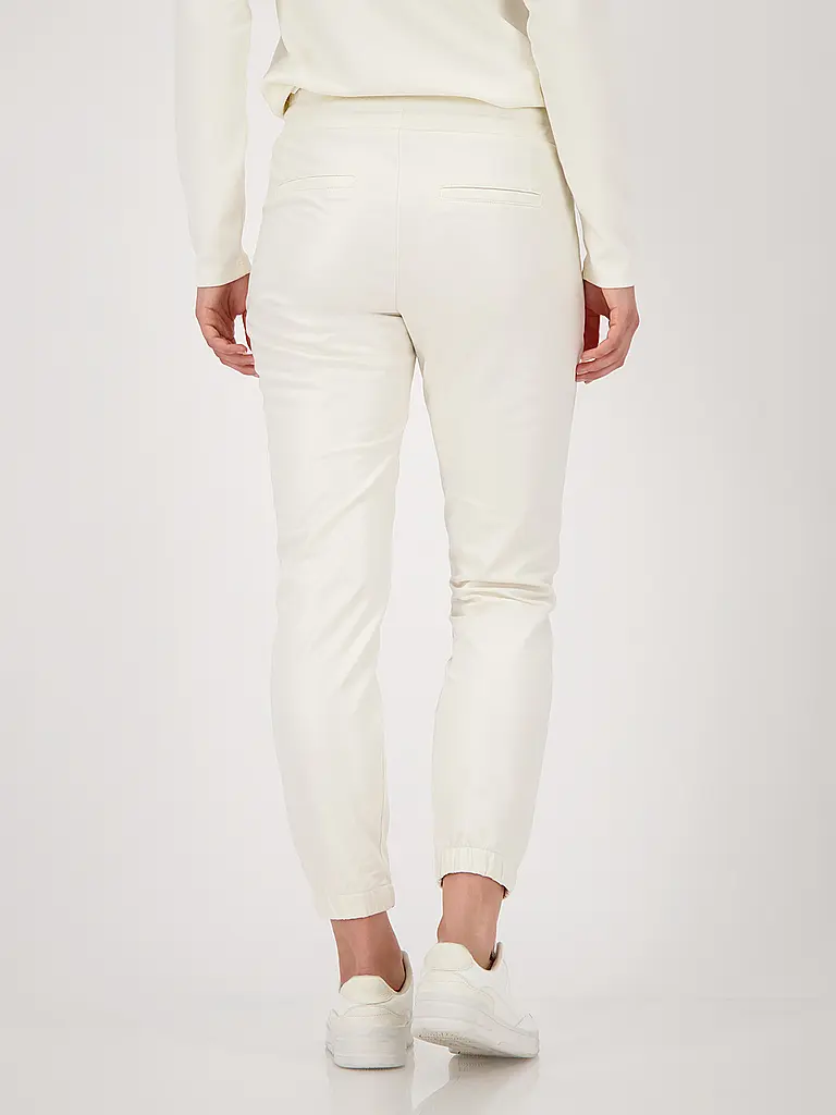 MONARI | Pantaloni effetto pelle | Beige