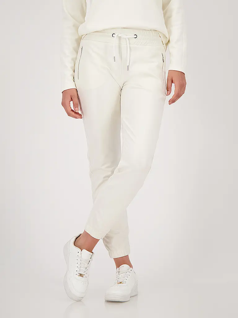 MONARI | Pantaloni effetto pelle | Beige