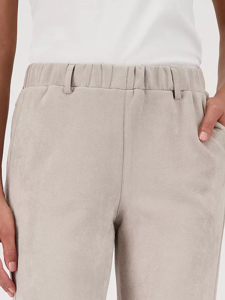 MONARI | Pantaloni effetto pelle | Beige