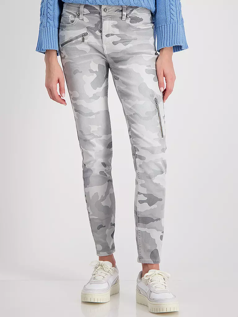 MONARI | Pantaloni Slim Fit | Grigio chiaro