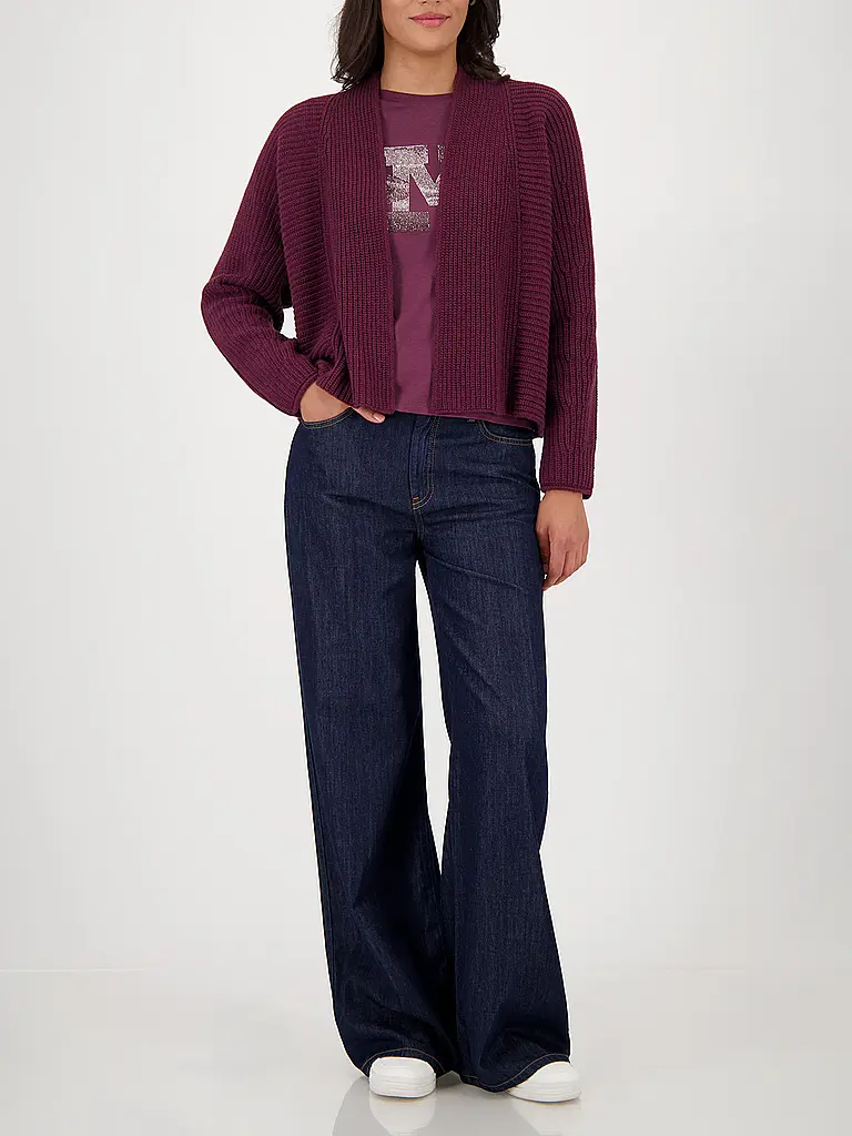 MONARI | Prodotto: Cardigan | Rosso scuro