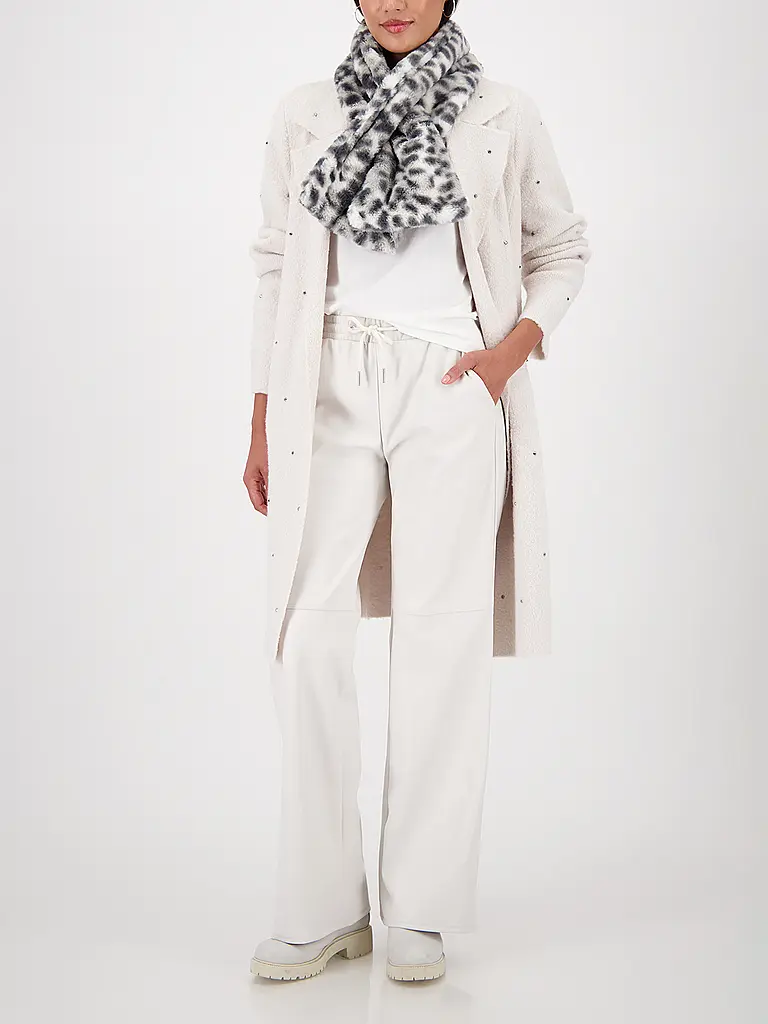 MONARI | Sciarpa effetto pelliccia | Grigio chiaro