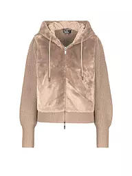MONARI | Strickjacke in Felloptik | Beige