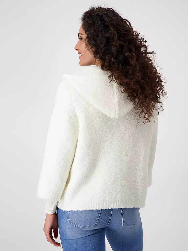 MONARI | Strickjacke in Felloptik | Crema