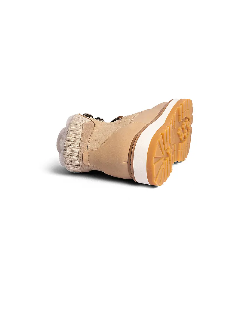 MONO | Stivaletti stringati TAG CAP | Beige