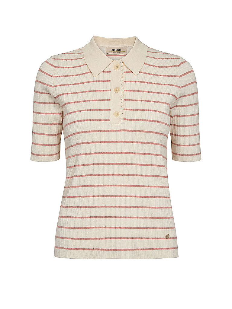 Poloshirt MMCALIZSTRIPESS crema XS