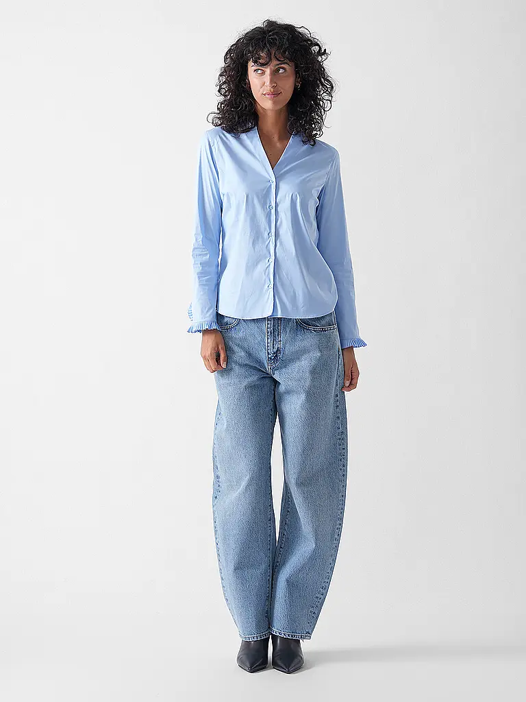 MOS MOSH | Bluse MMHASSIEPLEAT | Blu chiaro