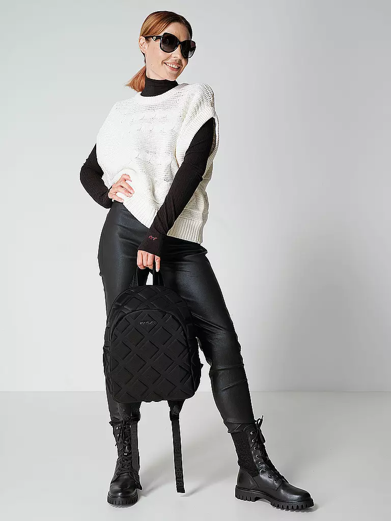 MOS MOSH | Lederleggings MMLUCILLE | Nero