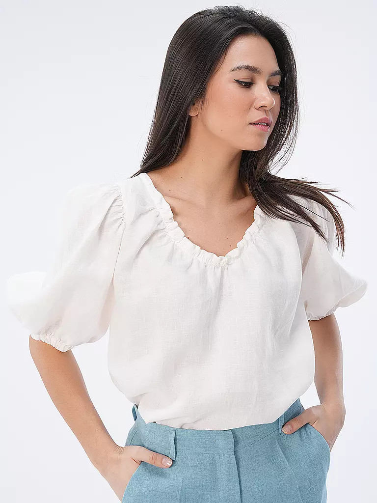 MOS MOSH | Leinenbluse MMTAISSA | Crema