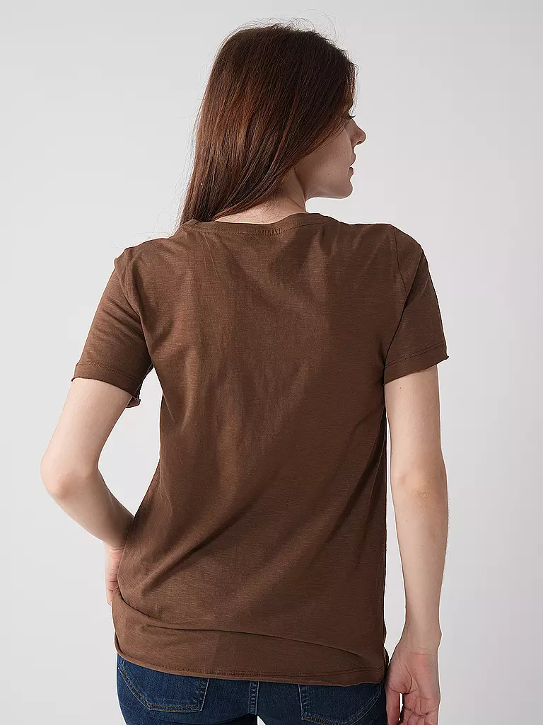 MOS MOSH | T-Shirt MMGETHIO-SSTEE | Marrone chiaro