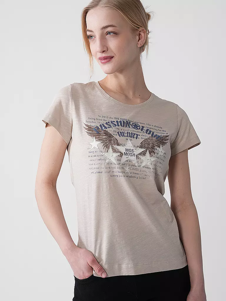MOS MOSH | T-Shirt MMZIBBY | Beige