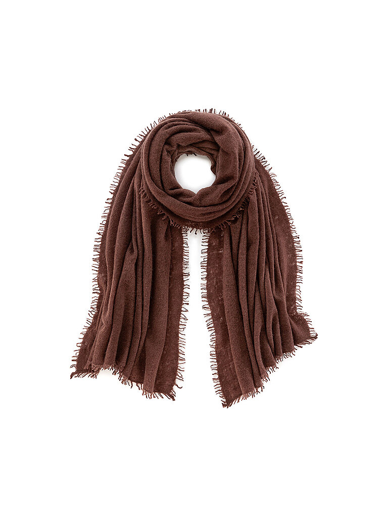 Mouleta Sciarpa in cashmere marrone