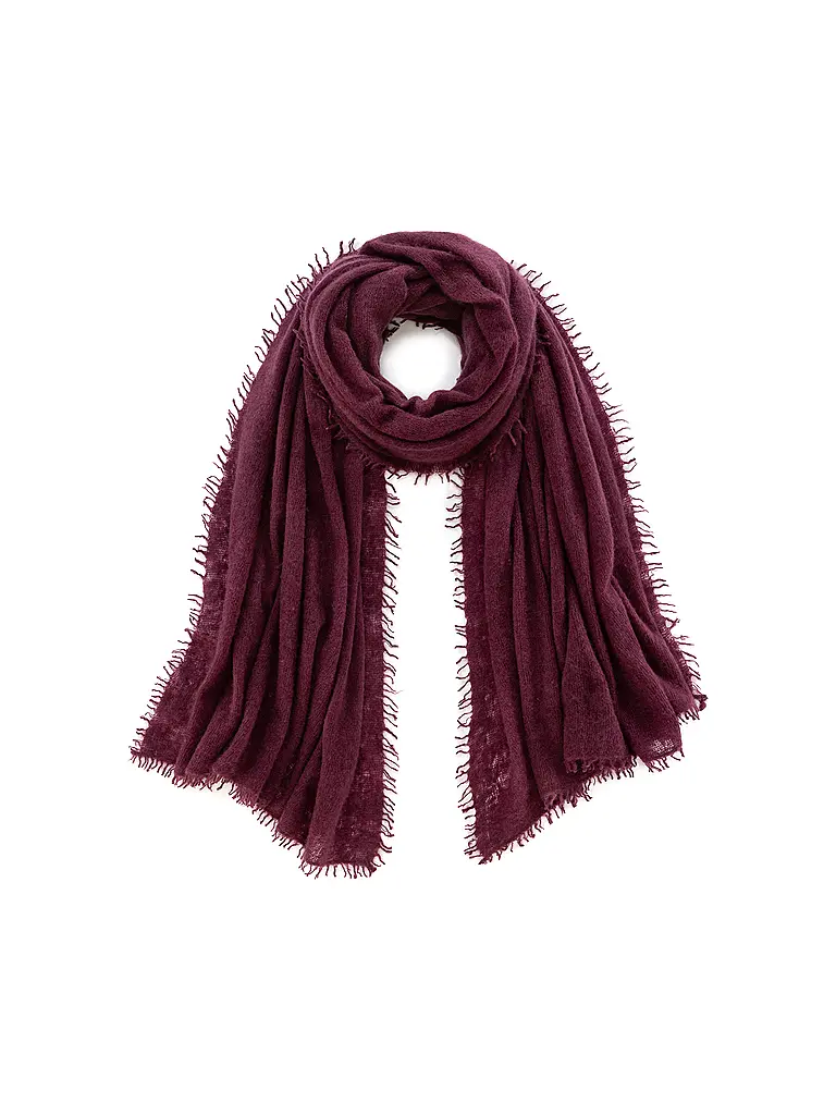 MOULETA | Sciarpa in cashmere | Rosso scuro