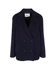 MSGM | Cappotto di lana | Blu scuro