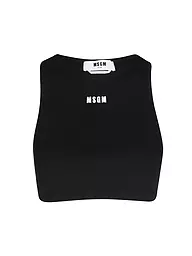 MSGM | Top Corto Aderente | Nero