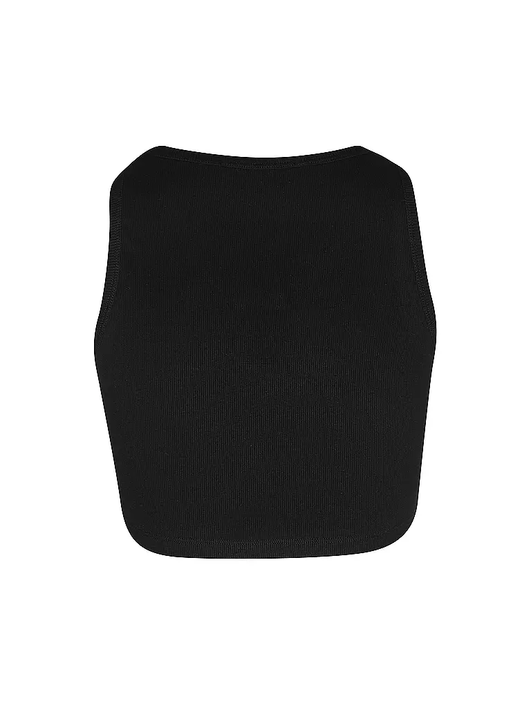 MSGM | Top Corto Aderente | Nero