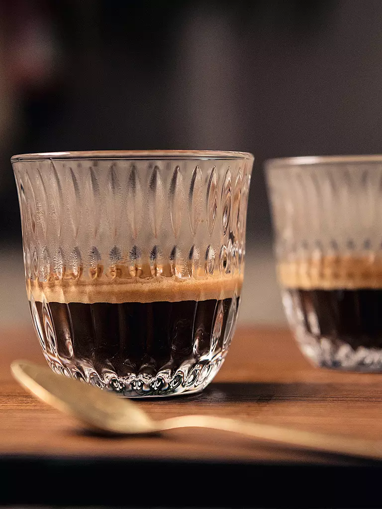 NACHTMANN | Espresso Doppio Glas 2er Set ETHNO Barista 90ml | Trasparente