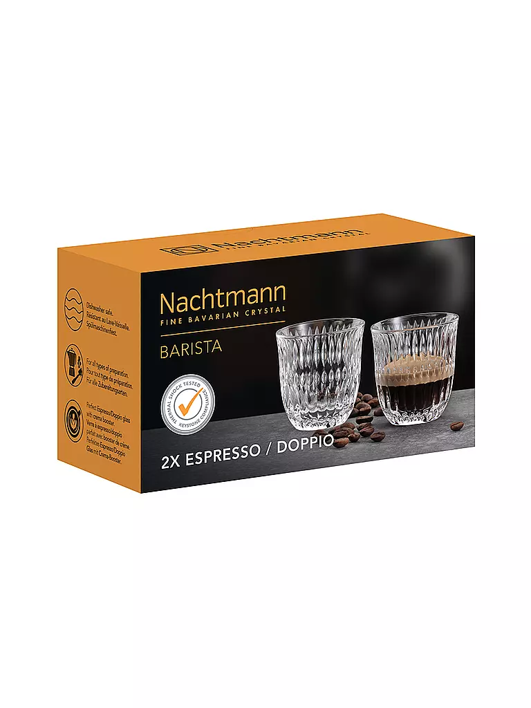 NACHTMANN | Espresso Doppio Glas 2er Set ETHNO Barista 90ml | 