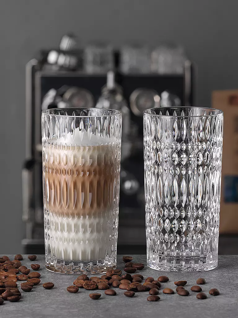 NACHTMANN | Latte Macchiato Glas 2er Set ETHNO Barista 434ml | Trasparente