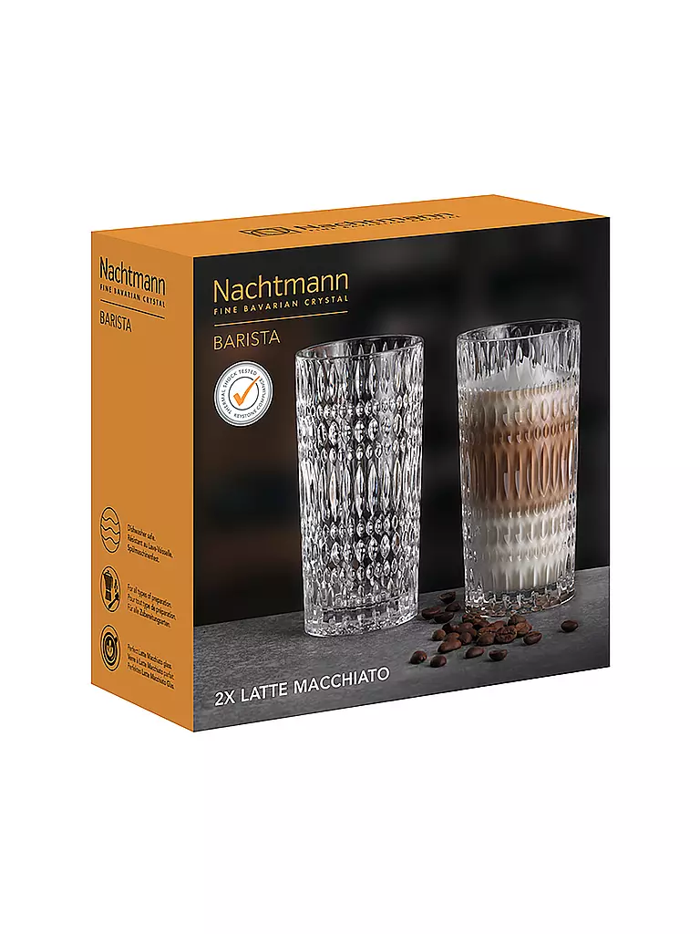 NACHTMANN | Latte Macchiato Glas 2er Set ETHNO Barista 434ml | 
