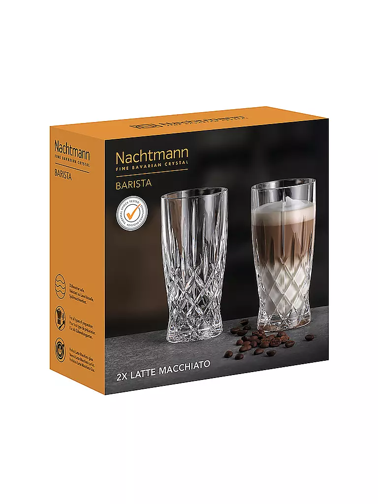 NACHTMANN | Latte Macchiato Glas 2er Set NOBLESSE Barista 350ml | 