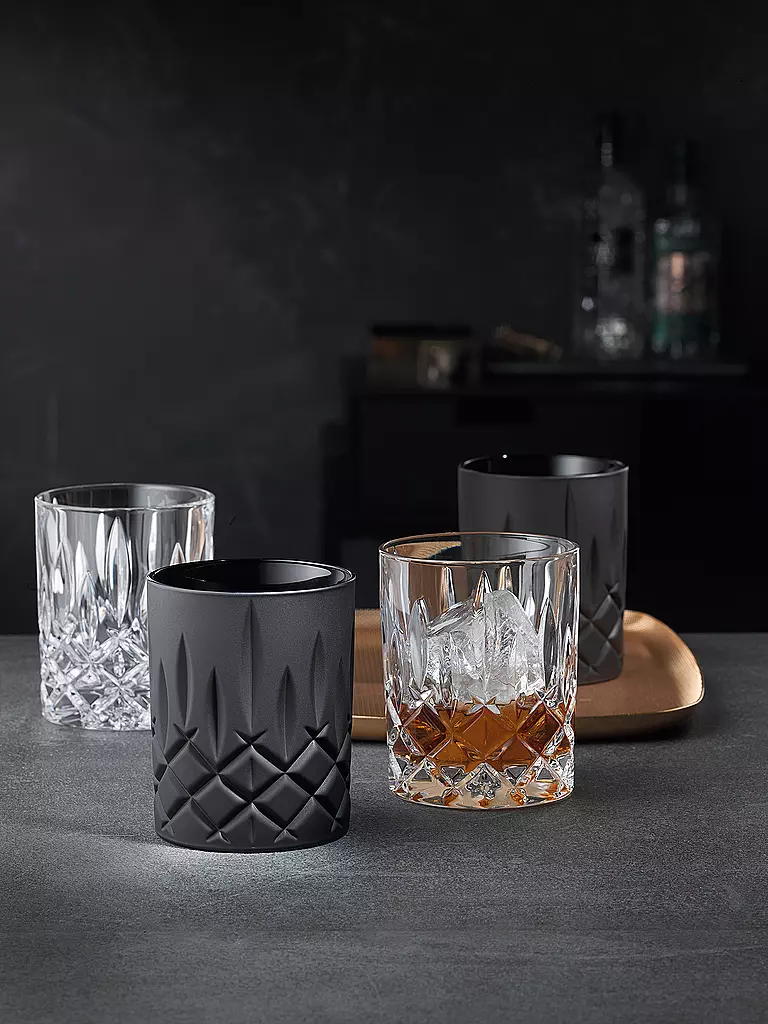 NACHTMANN | Set di 2 bicchieri da whisky 295 ml BLACK EDITION NOBLESSE | Nero