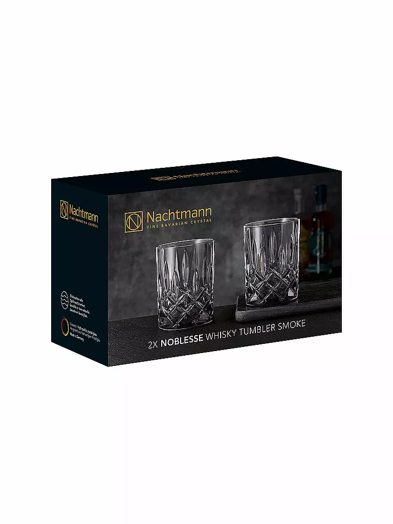 NACHTMANN | Set di 2 bicchieri da whisky Noblesse 295ml | Grigio