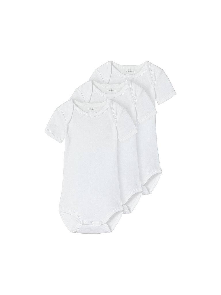 Body neonato confezione da 3 bianco 50