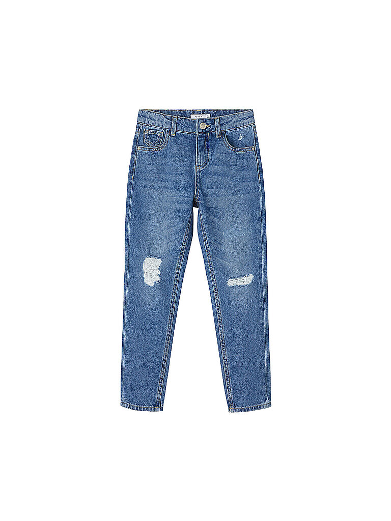 Jeans Mom Fit NKFROSE da bambina blu 128