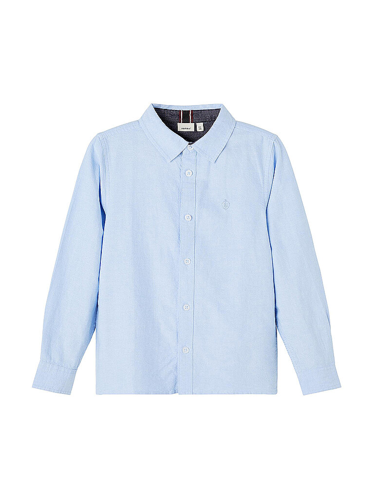 Camicia da ragazzo NKMNEWSA azzurro 134-140