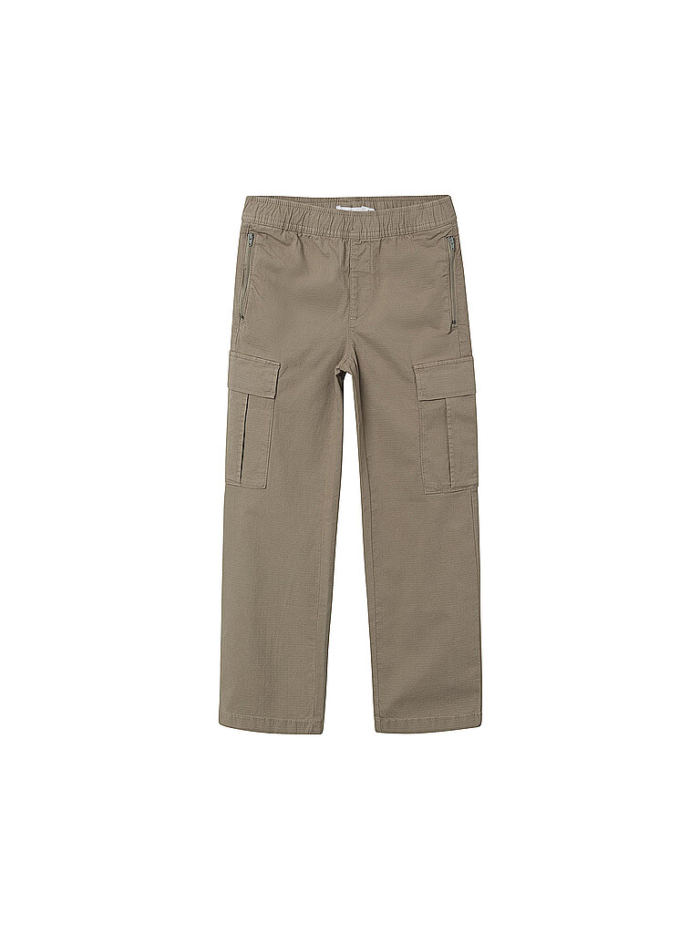Pantaloni cargo da ragazzo vestibilitĂ dritta NKNROME beige 152